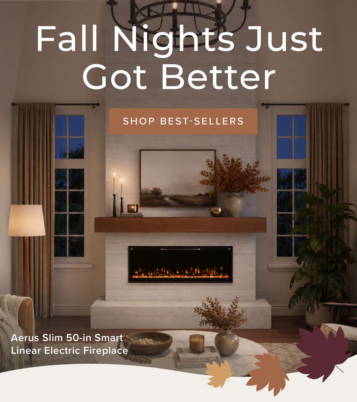 Brookstone Mantel Package Moving Flames