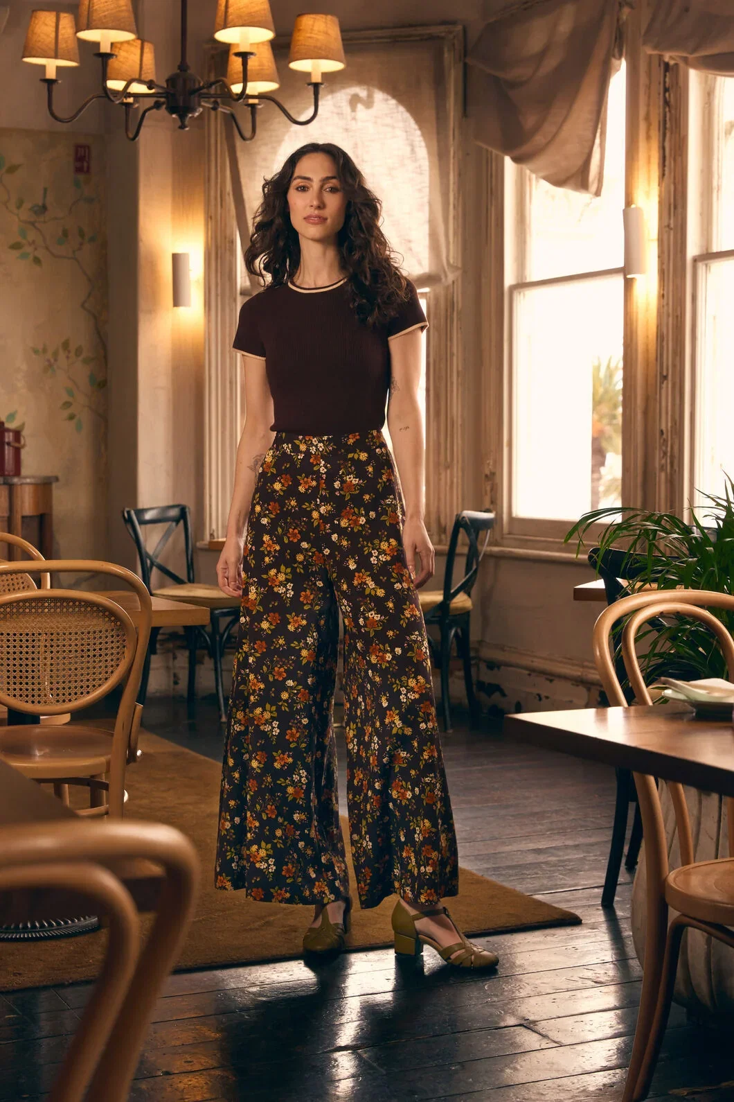 Posy Floral Wide Leg Pant
