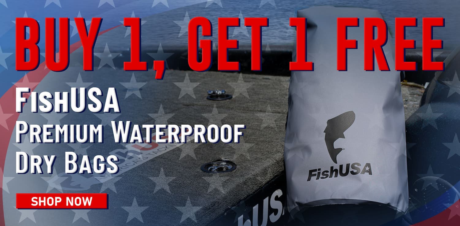Buy 1, Get 1 Free FishUSA Premium Waterproof Dry Bags Shop Now