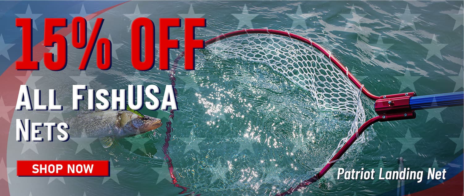 15% Off All FishUSA Nets Patriot Landing Net Shop Now