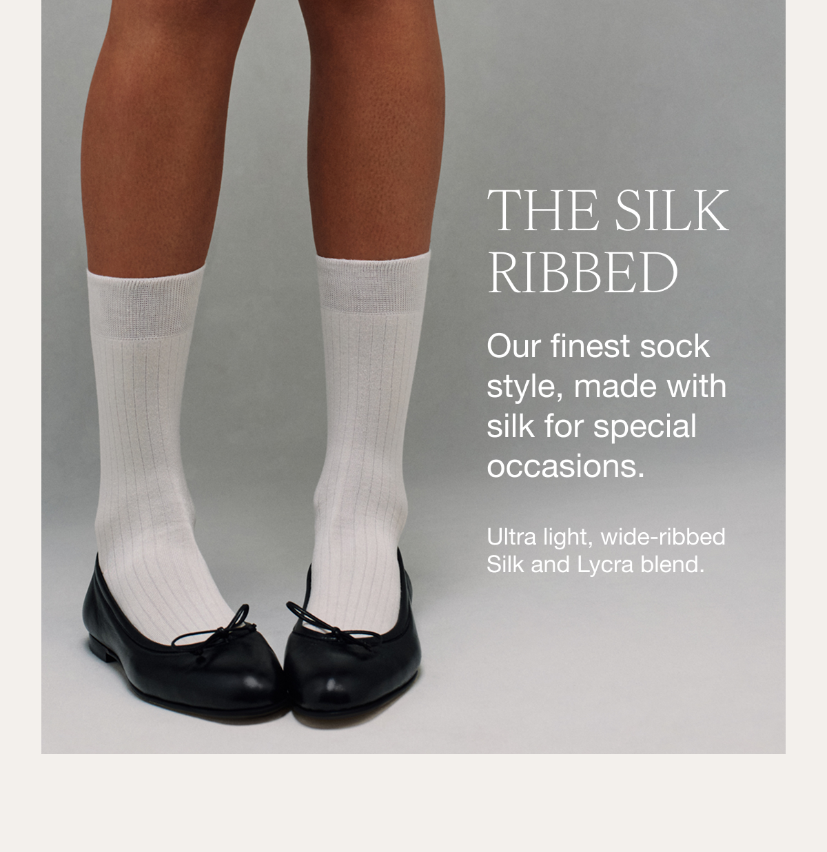 The Silk Ribbed Sock