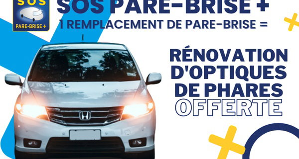 Rénovation d'optiques de phares avec SOS Pare-Brise +