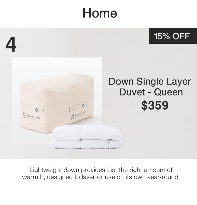Shop Down Single Layer Duvet - Queen