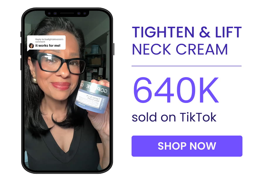 TIGHTEN & LIFT NECK CREAM 640K sold on TikTok SHOP NOW