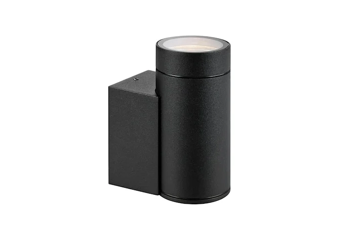 Markslöjd Pipe fasadlampa 1L svart