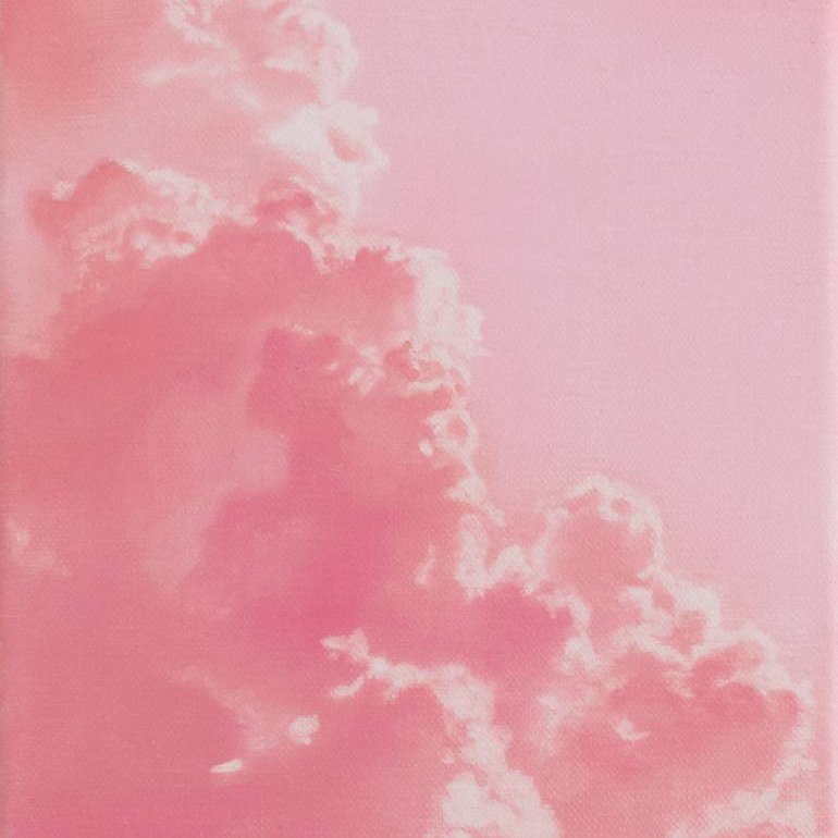 pink clouds painting