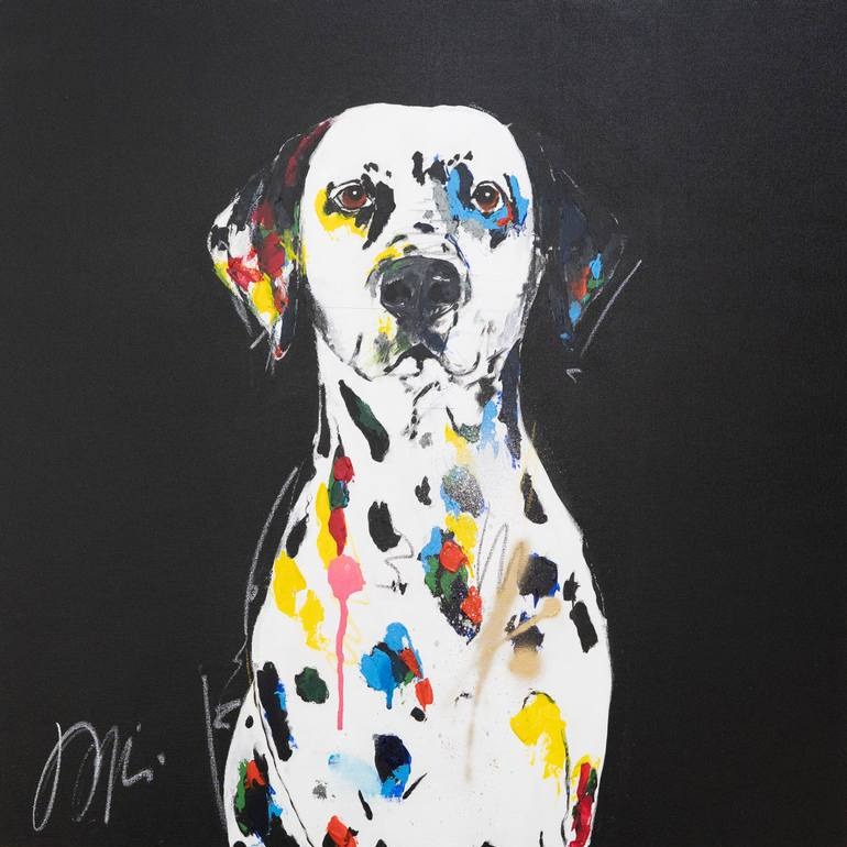 dog painting