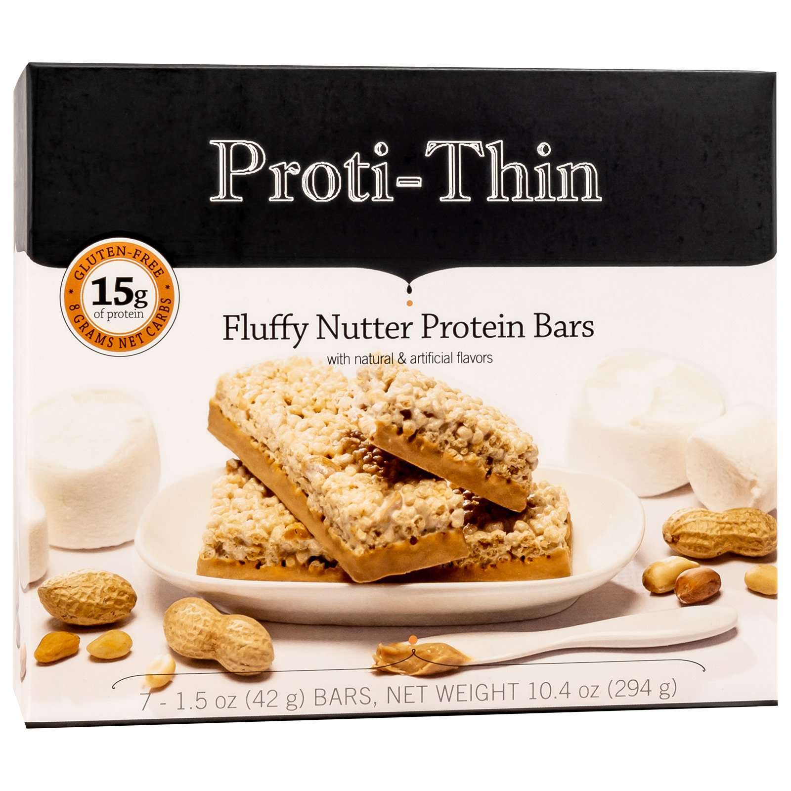 Image of Proti-thin Vlc Protein Bar - Fluffy Nutter - 7/box