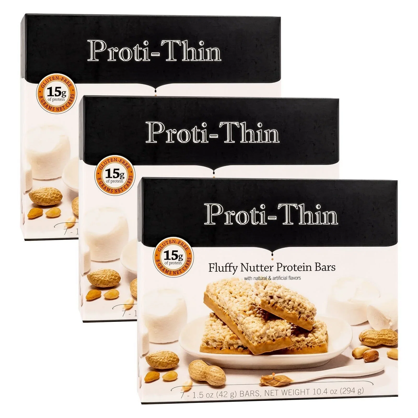 Image of Proti-Thin Protein Bar VLC - Fluffy Nutter - Multipack