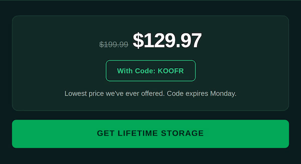 Koofr Cloud Storage: Lifetime Subscription (1TB)