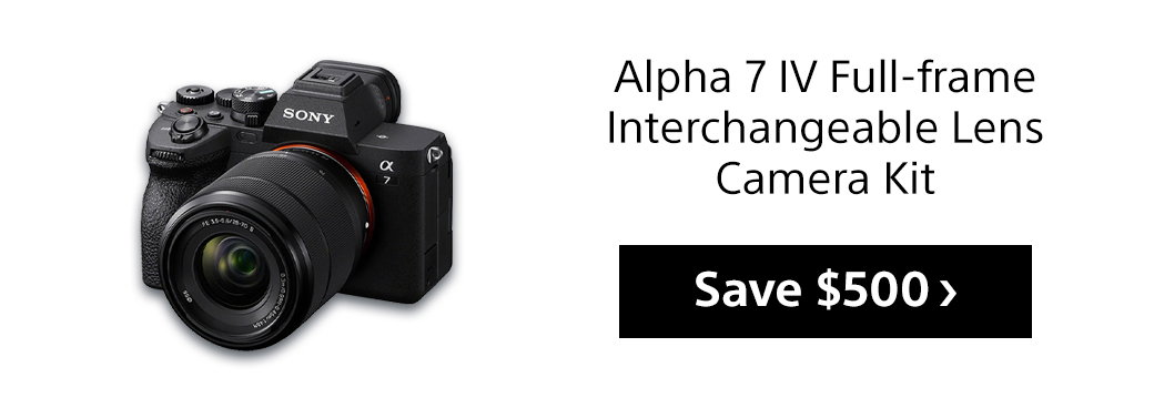 Alpha 7 IV Full-frame Interchangeable Lens Camera Kit | Save $500