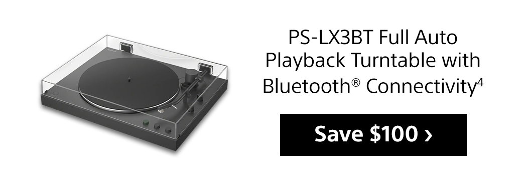 PS-LX3BT Full Auto Playback Turntable with Bluetooth® Connectivity4 | Save $100