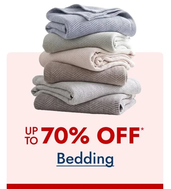Bedding - Up to 70% Off
