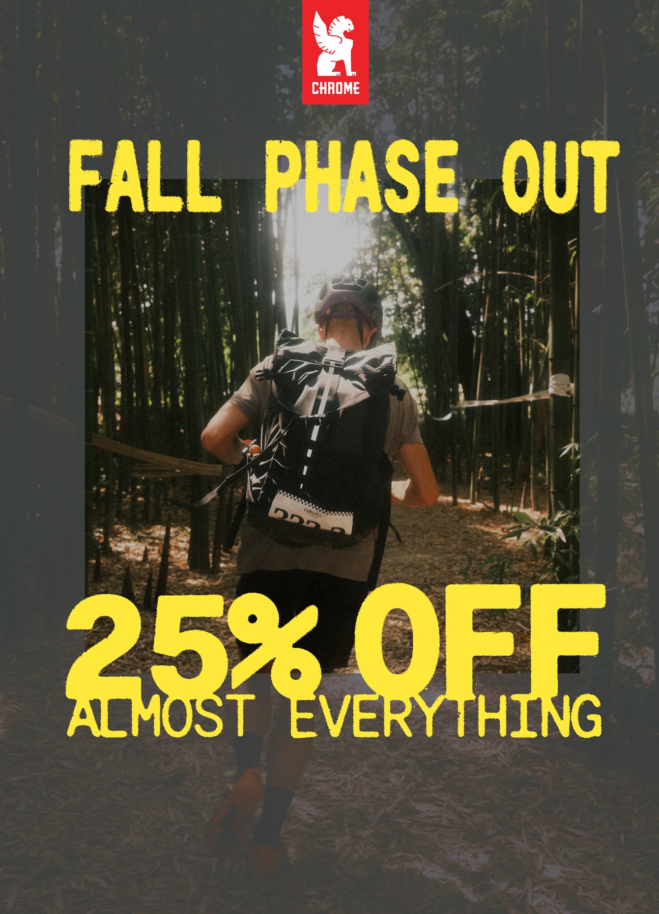 A guy running wearing the Barrage 22L which is now on sale