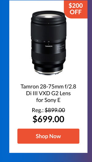 Tamron 28-75mm f/2.8 Di III VXD G2 Lens for Sony E