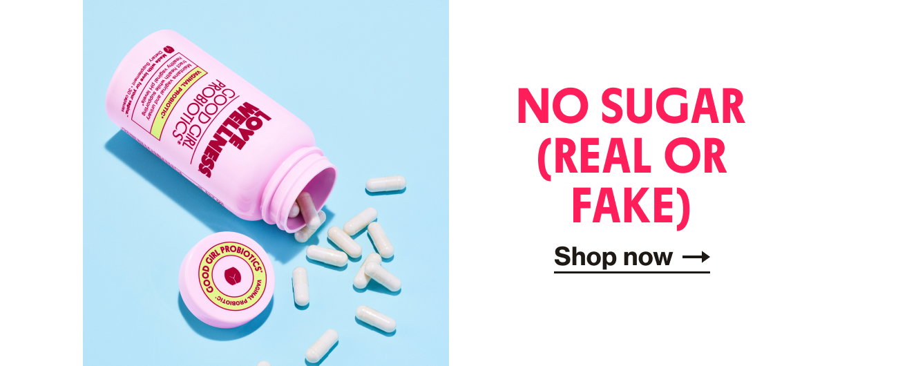 No sugar (real or fake)