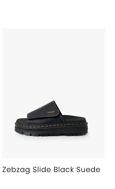 ZEBZAG SLIDE BLACK SUEDE