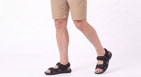 Mironneli Fitflex Sandals Mens Leather Comfortable Adjustable Sandals