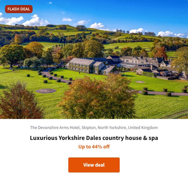 Luxurious Yorkshire Dales country house & spa