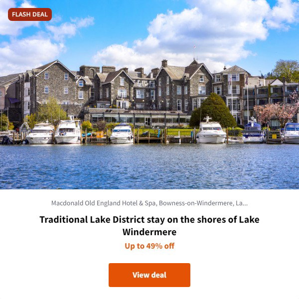 Traditional Lake District stay on the shores of Lake Windermere