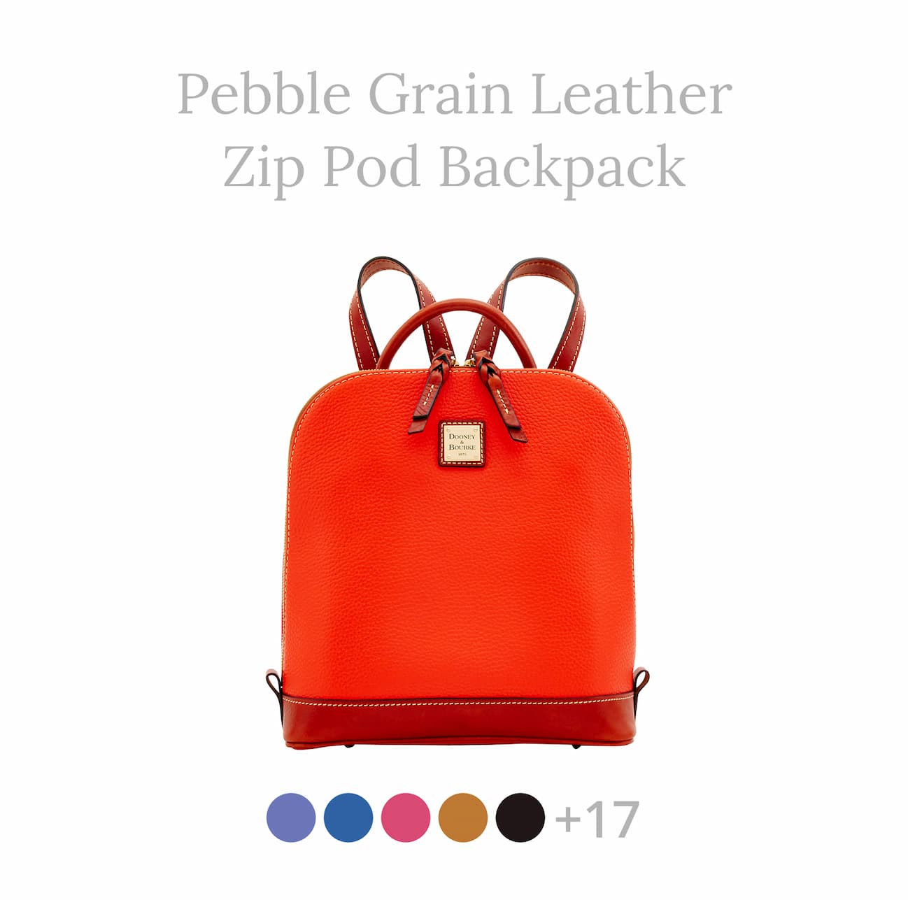 Pebble Grain Zip Pod Backpack
