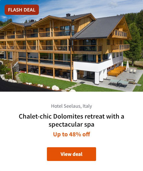 Chalet-chic Dolomites retreat with a spectacular spa