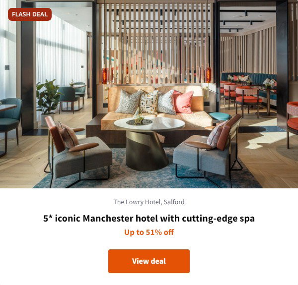 5* iconic Manchester hotel with cutting-edge spa