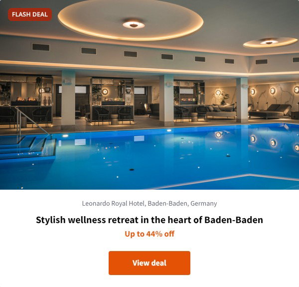 Stylish wellness retreat in the heart of Baden-Baden