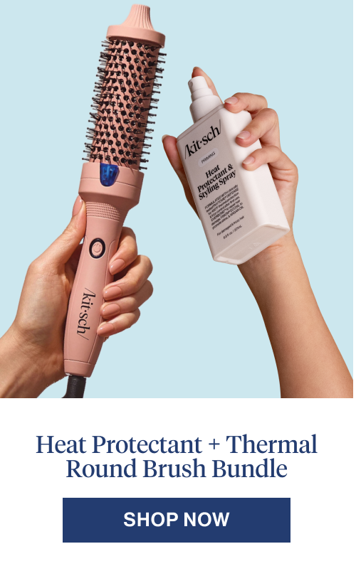 Heat Protectant + Thermal Round Brush Bundle