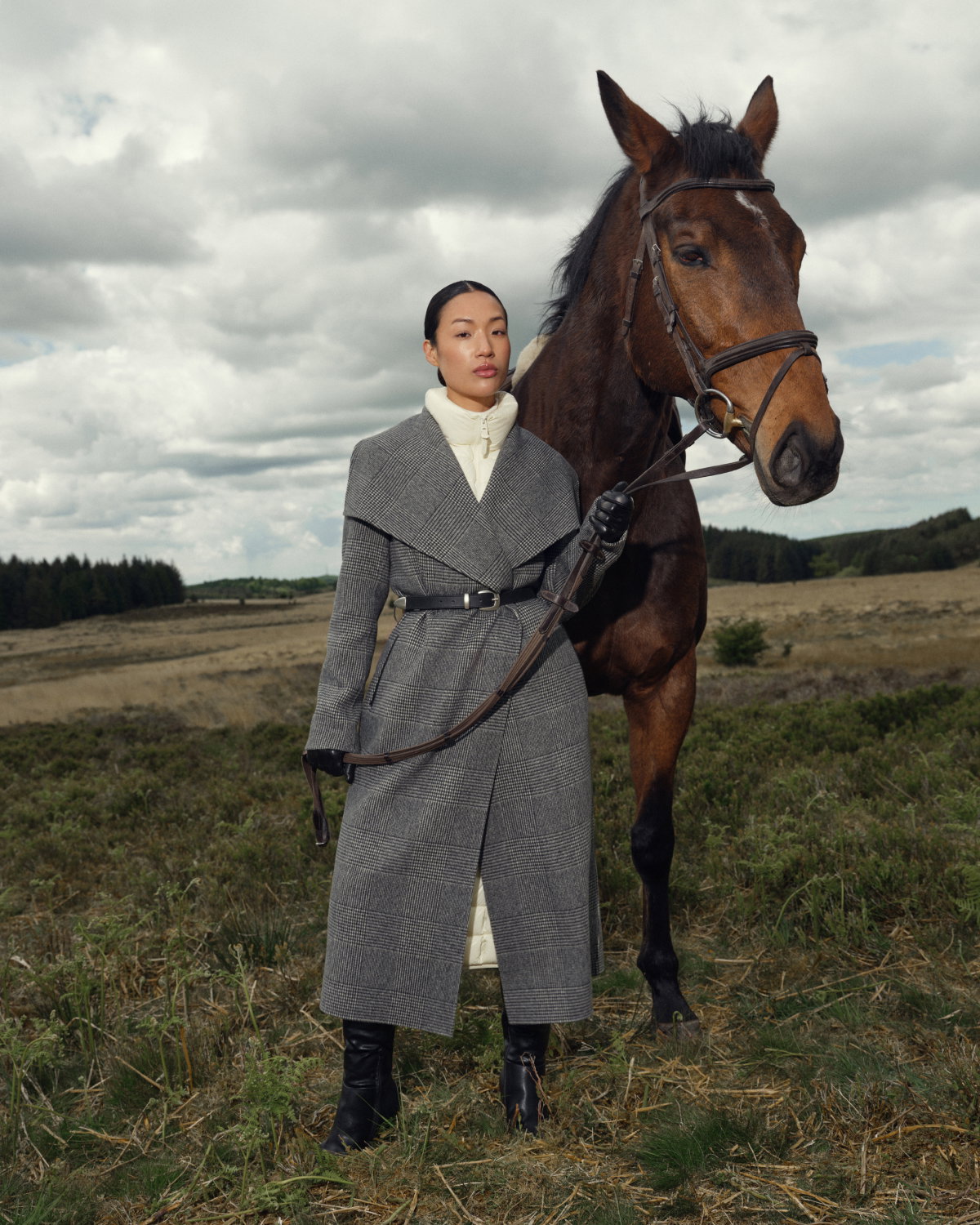 MAI Double-face wool wrap coat
