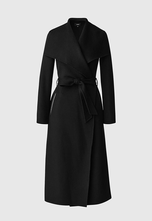 MAI Double-face wool wrap coat
