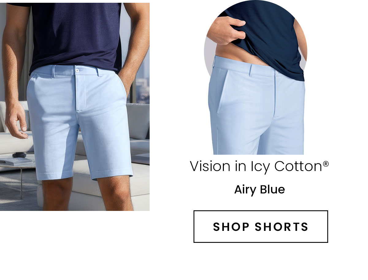 Vision in Icy Cotton | Airy Blue | SHOP SHORTS