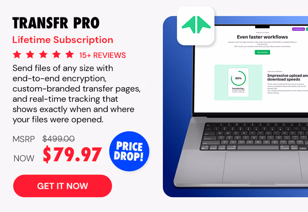 Transfr Pro: Lifetime Subscription