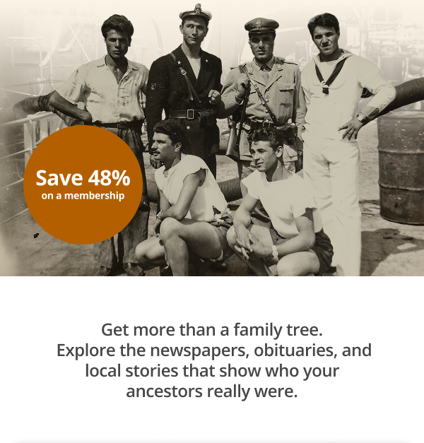 Get more than a family tree.  Explore the newspapers, obituaries, and local stories that show who your ancestors really were.