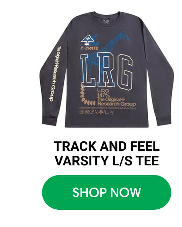 TRACK AND FEEL VARSITY L/S TEE | SHOP NOW