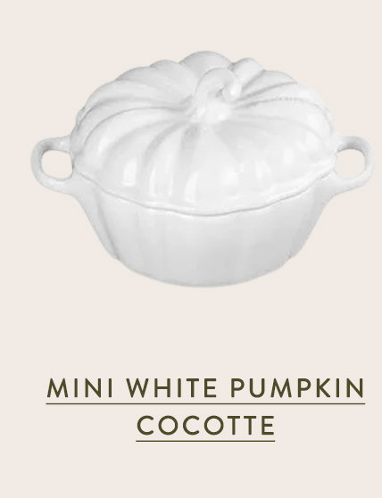 Mini White Pumpkin Cocotte 