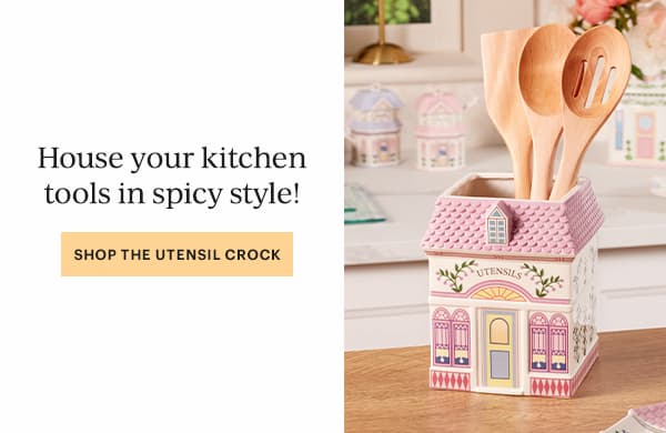 House your kitchen tools in spicy style!  [SHOP THE UTENSIL CROCK]
