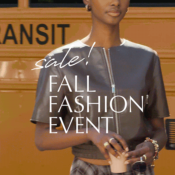 Sale! Fall Fashion Event. Video of fashion images.