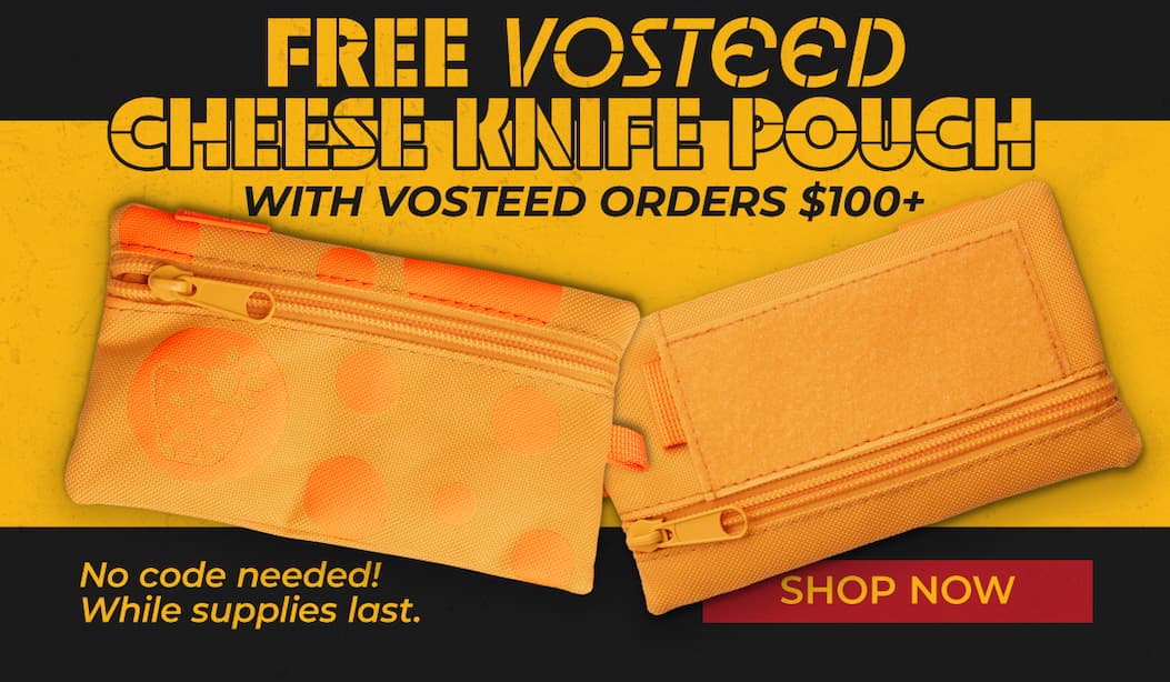 FREE Vosteed Cheese Knife Pouch With Vosteed Orders $100+
