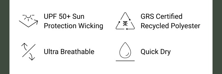 Featuring a UPF 50+ rating as well as a hood and long sleeves for extra protection when the sun is baking down.
