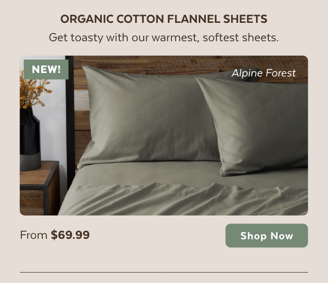 Shop Organic Cotton Flannel Sheets