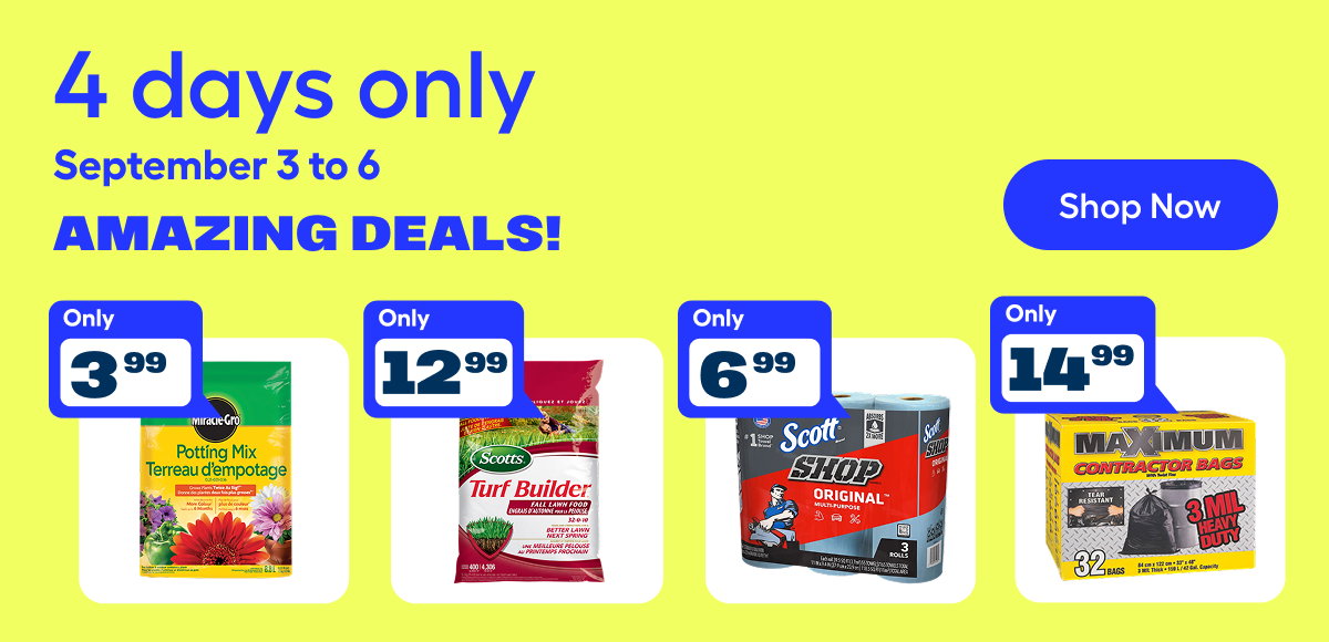 4 days of amazing deals!