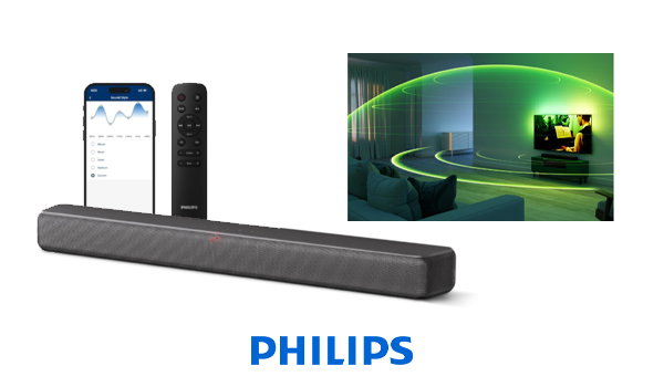 2.0 Channel Bluetooth Soundbar, Dark Grey