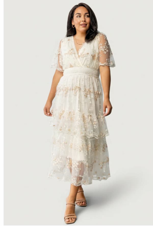 Eleanor Embroidered Midi Dress