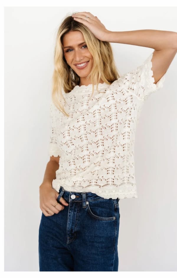 Serenity Knit Sweater Top