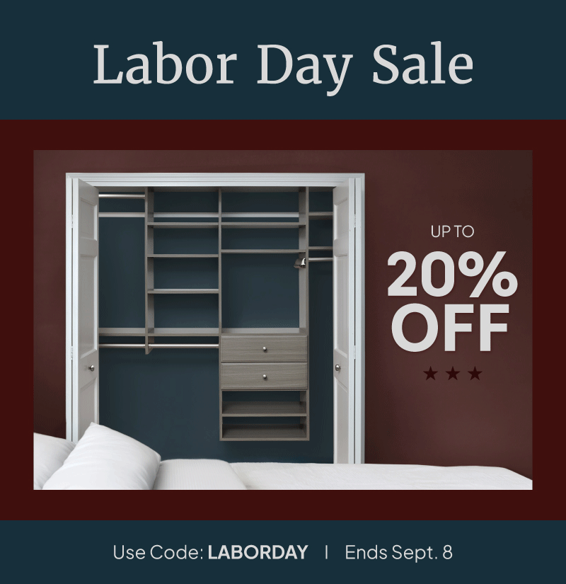 Labor Day Sale. Get up to 20% off with code LABORDAY through September 8.