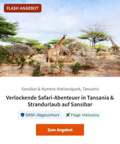Verlockende Safari-Abenteuer in Tansania &amp; Strandurlaub auf Sansibar