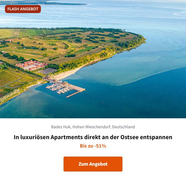 In luxuriösen Apartments direkt an der Ostsee entspannen