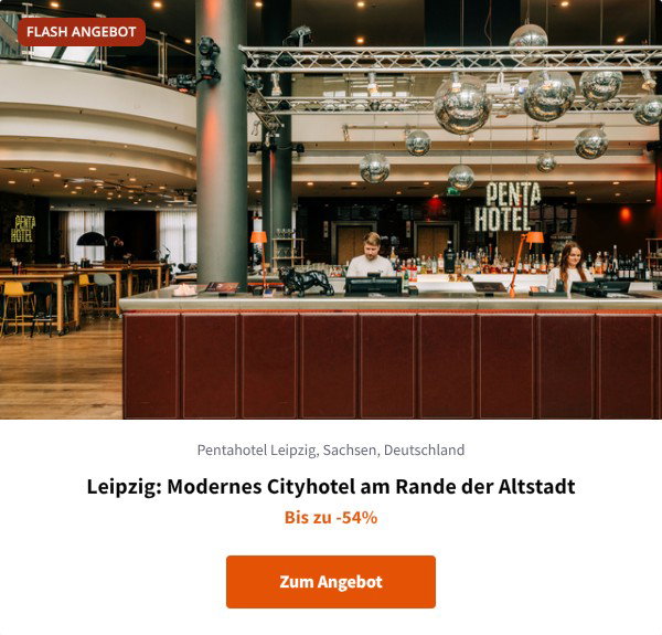 Leipzig: Modernes Cityhotel am Rande der Altstadt