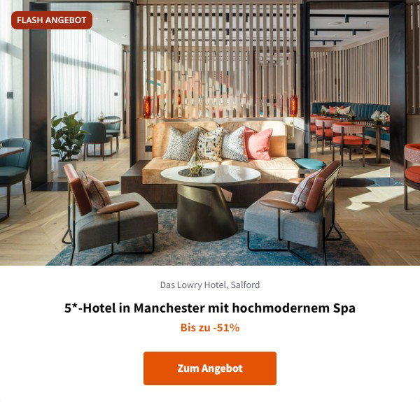 5*-Hotel in Manchester mit hochmodernem Spa